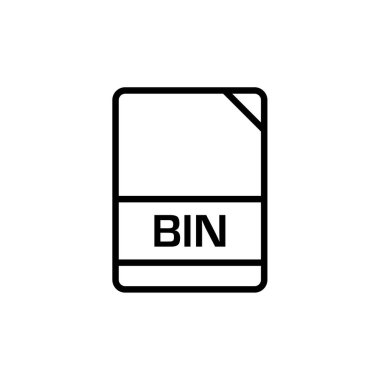 Dosya biçim simgesinin vektör illüstrasyonu