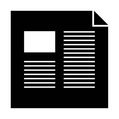 belge simgesi vektör illüstrasyonu