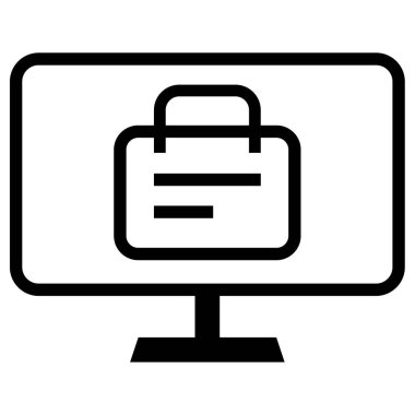 Alışveriş çantası. Basit resimleme