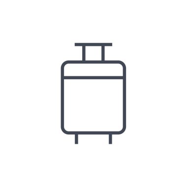 Bagaj simgesi basit vektör çizim