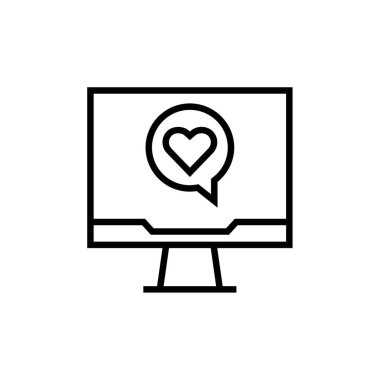 Sohbet balonu ikonu vektör çizimi tasarımı  