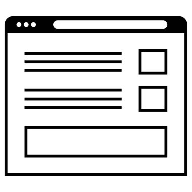 wirefram simgesi vektör illüstrasyonu