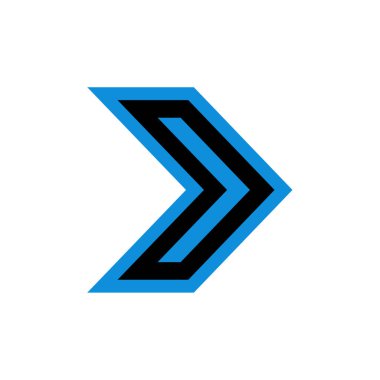 ok simgesi vektör illüstrasyonu   