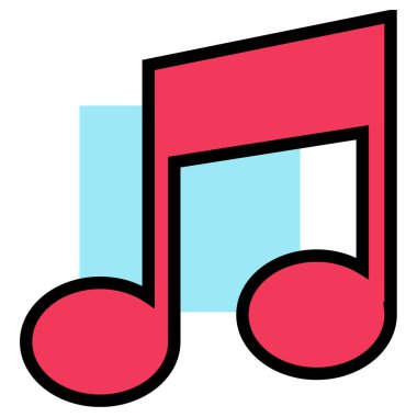 Müzik notası. Basit resimleme