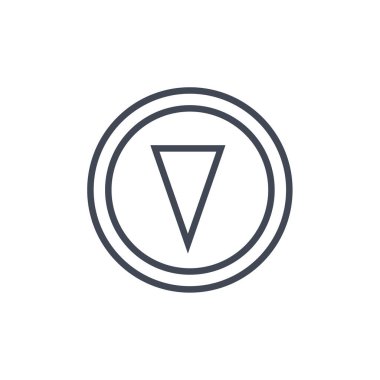 Basit ok simgesi vektör illüstrasyonu