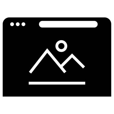 wirefram simgesi vektör illüstrasyonu