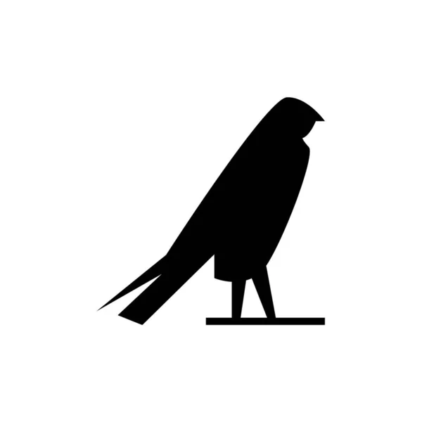 Vector Logo Egipcio Cultura Pájaro Símbolo — Vector de stock