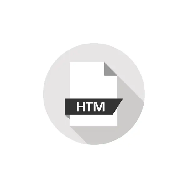 Htm Αρχείο Επέκταση Εικονίδιο Διανυσματική Απεικόνιση — Διανυσματικό Αρχείο