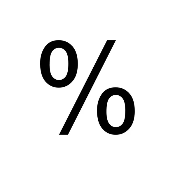 Percentagem Taxa Ilustração Vetorial — Vetor de Stock