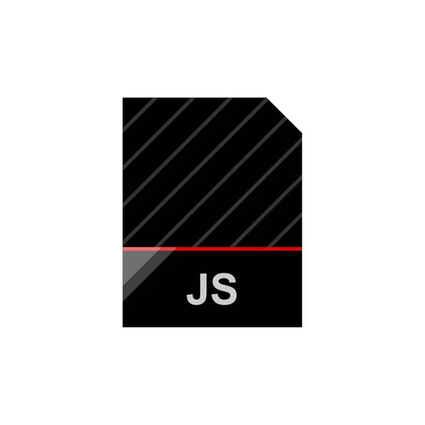 Jsファイルのアイコンベクトル図シンプルなデザイン — ストックベクタ