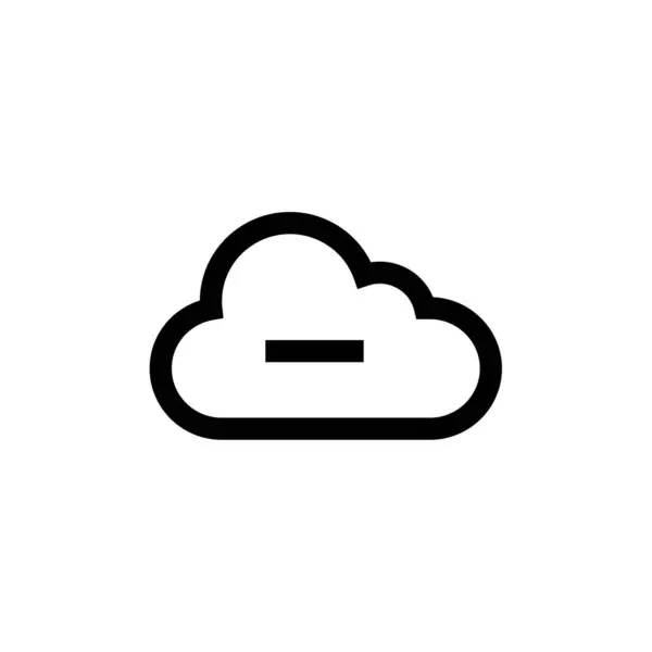 Illustration Vectorielle Icône Cloud — Image vectorielle