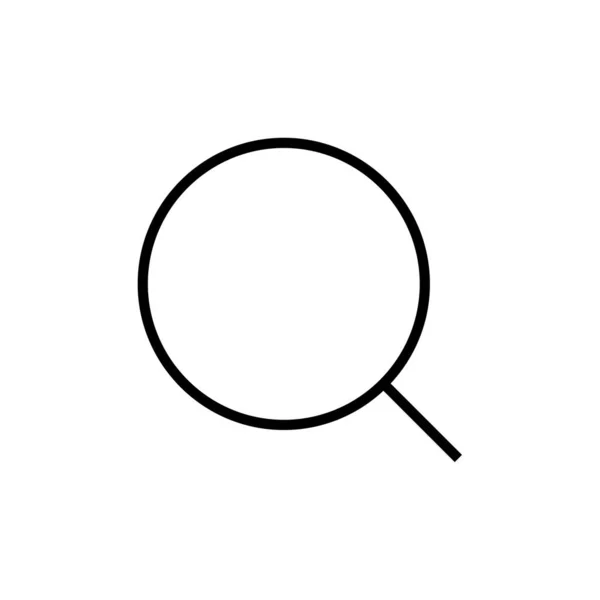 Ikona Szkła Powiększającego Prosta Ilustracja Symbolu Wektora Wyszukiwania Dla Projektowania — Wektor stockowy