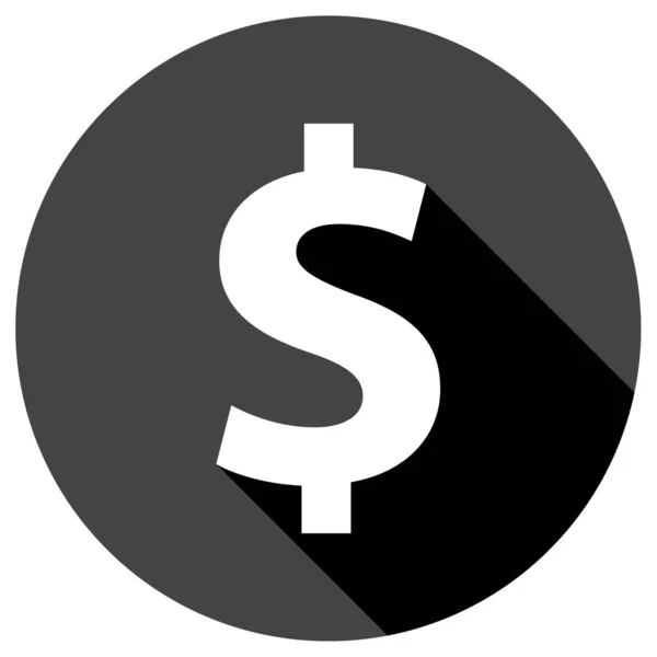 Icona Dollaro Semplice Illustrazione Logo Web — Vettoriale Stock