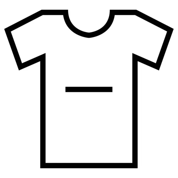 Shirt Vector Line Icon — Stock Vector