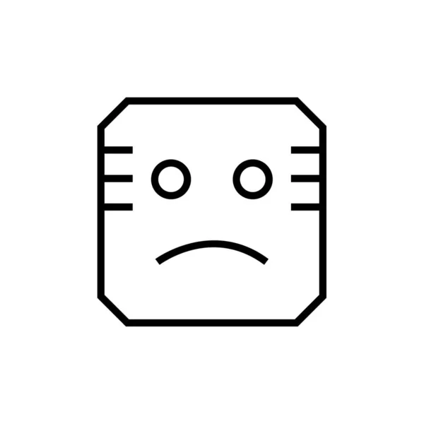 Emoji Ikon Vektor Illustration — Stock vektor