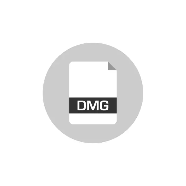 Dmg Pictogram Bestandsformaat Vector Illustratie Eenvoudig Ontwerp — Stockvector