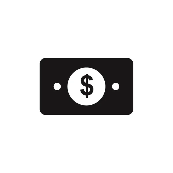 Money Icon Vektor Izolované Bílém Pozadí — Stockový vektor