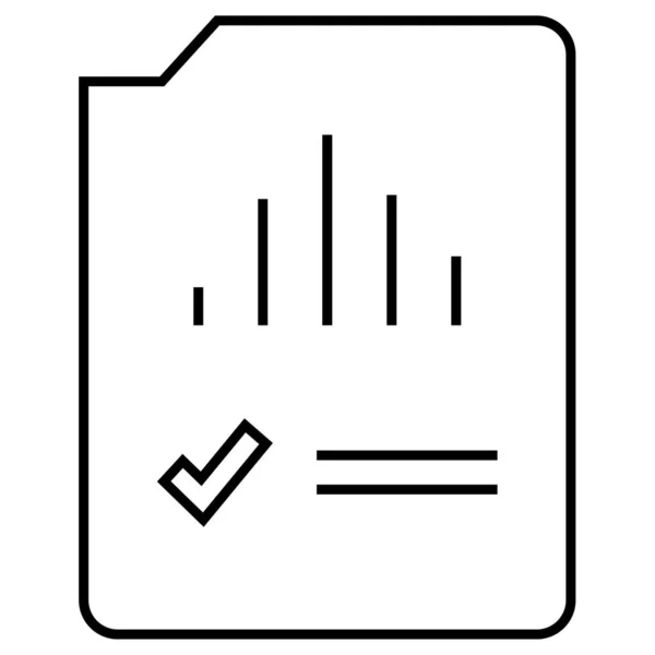 Document Web Icoon Eenvoudige Illustratie — Stockvector