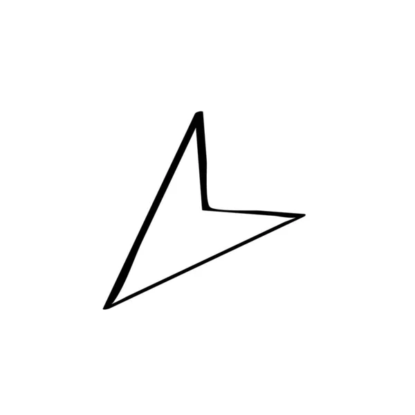 Vector Icono Flecha Aislado Fondo Blanco Para Diseño Web Aplicación — Vector de stock