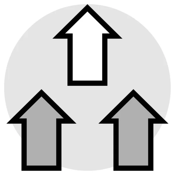 Hochladen Web Icon Vektor Illustration — Stockvektor