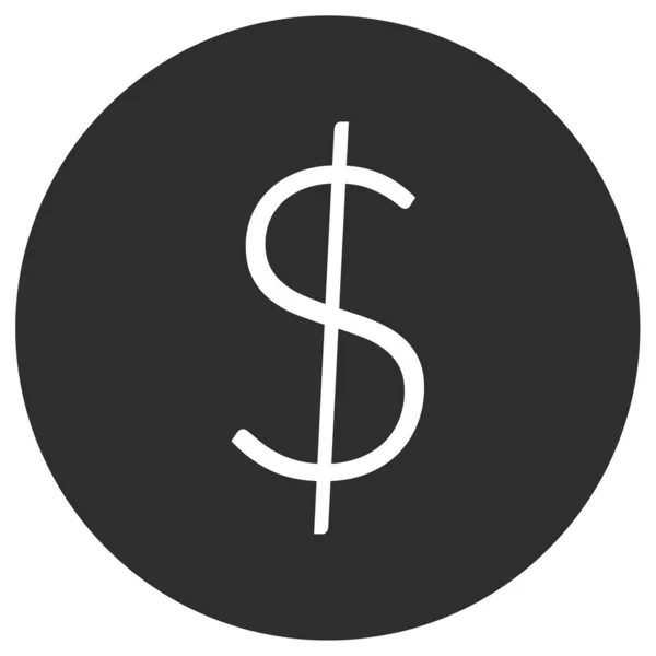 Dolar Jednoduchá Ilustrace — Stockový vektor