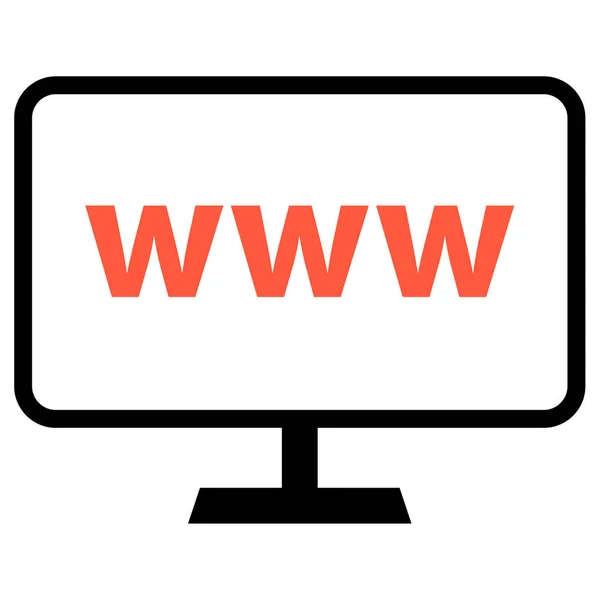Compras Online Ícone Web — Vetor de Stock