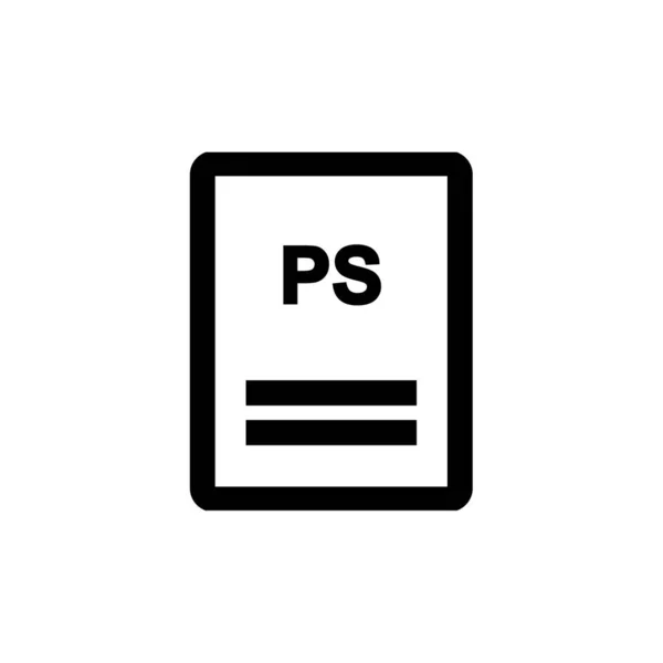 Format Nom Fichier Illustration Simple Web — Image vectorielle