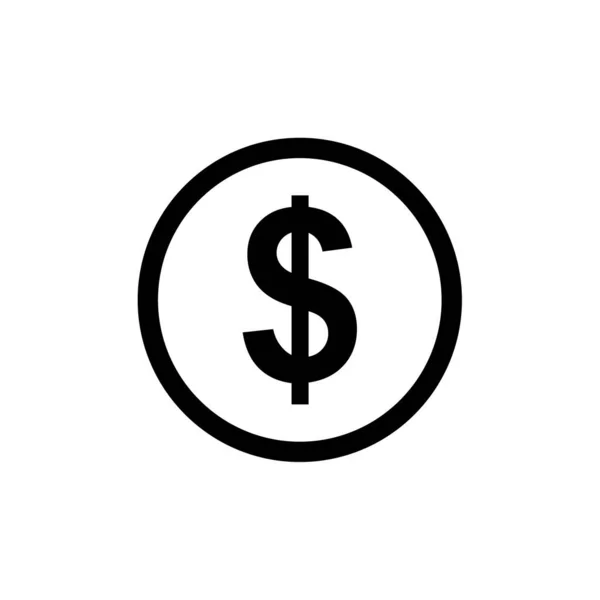 Знак Доллара Векторная Иллюстрация — стоковый вектор