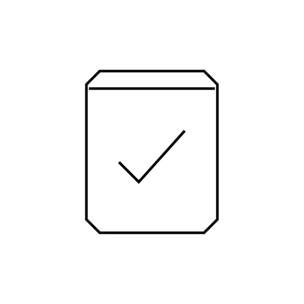 Box Ikon Vektor Illustration — Stock vektor