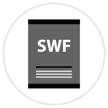 Belge tipi swf 'in vektör illüstrasyonu