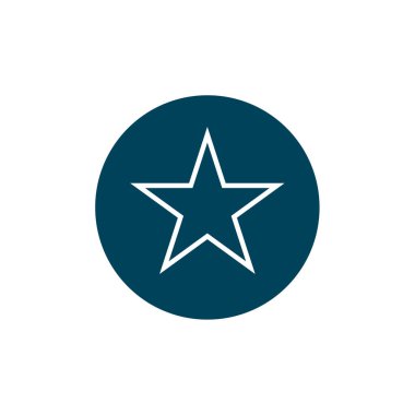 yıldız simgesi vektör illüstrasyonu