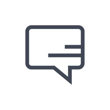 metin ampul simgesi, sohbet için ileti şablonu