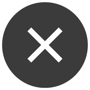 İptal et. Web simgesi basit illüstrasyon