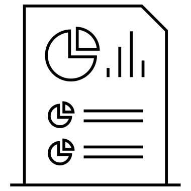 Rapor verin. Web simgesi basit illüstrasyon    