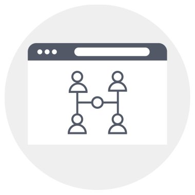 İş dünyası takım simgesinin vektör illüstrasyonu 