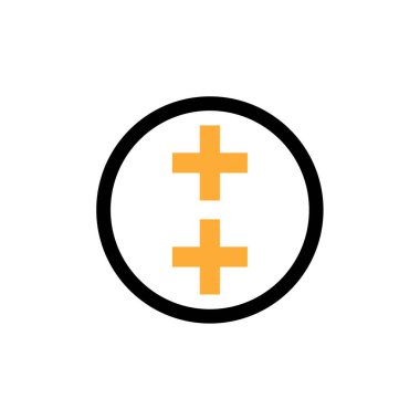 Artı modern simge vektör illüstrasyonunu ekle     