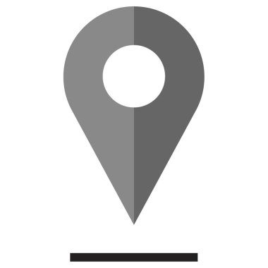 Konum kodu. Web simgesi basit illüstrasyon