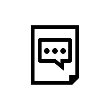 SMS ve Metin Mesajlaşması ikon vektör illüstrasyonu