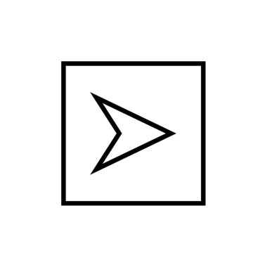 ok simgesi vektör illüstrasyonu   