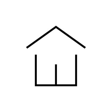  Gayrimenkul ev web simgesi basit illüstrasyon