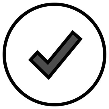 işaret simgesini işaretle, vektör illüstrasyonu  