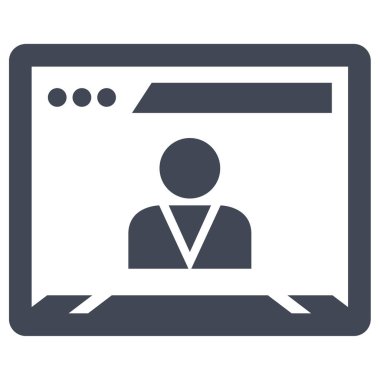 Kullanıcı arayüzü modern simgesinin vektör çizimi     