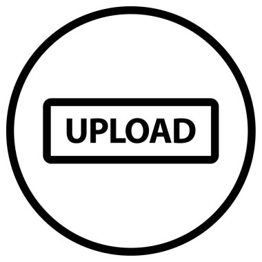 Düz biçim vektör illüstrasyonunda simge yükle 