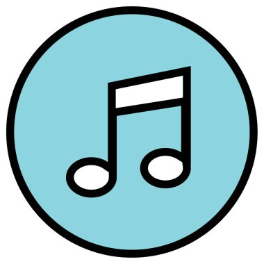 Müzik notası. Basit resimleme