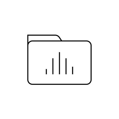 Dosya. Web simgesi basit illüstrasyon          