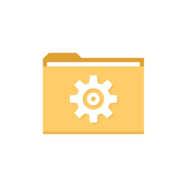 Dosya. Web simgesi basit illüstrasyon          