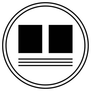 İnternet sitesi. Web simgesi basit illüstrasyon 