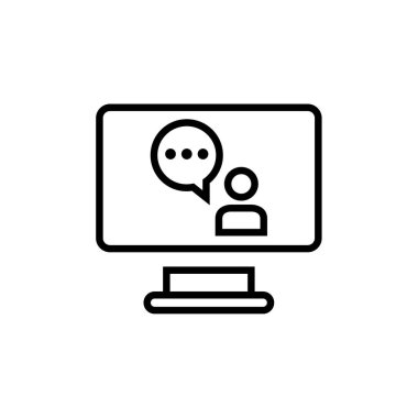 SMS ve Metin Mesajlaşması ikon vektör illüstrasyonu