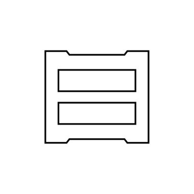 Kablolar modern simge, vektör illüstrasyonu