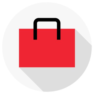 Alışveriş torbaları simge vektör çizim